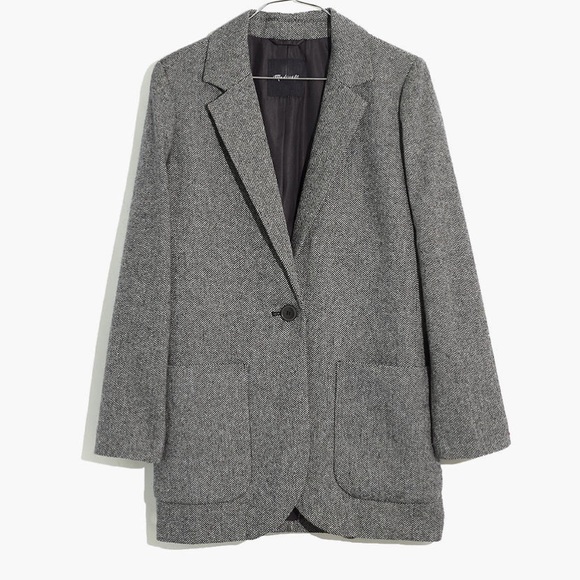 Madewell Larsen Blazer in Herringbone - Picture 5 of 9
